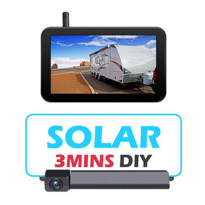 Recharge solaire étanche caméra de recul <span class=keywords><strong>sans</strong></span> <span class=keywords><strong>fil</strong></span> moniteur d'angle mort caméra de recul avec écran de 5 pouces pour camion - Product Image 2