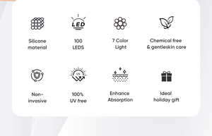 Máscara Facial <span class=keywords><strong>4D</strong></span> LED de Mano con 100 Cuentas y 400 Fuentes de Luz, Impermeable, para Rejuvenecimiento Facial Profundo, Estimulación de Colágeno - Product Image 6