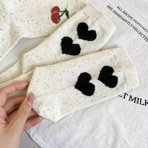 3 डी प्यारा धनुष महिलाओं के मोजे लंबे ट्यूब कपास के ढेर - Product Image 6