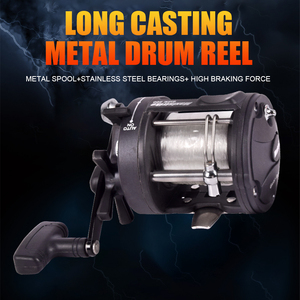Carrete de Pesca AGITEK Multiplier con Eje Metálico, 2BB, Brazo de Plástico y Perilla de Carrete - Product Image 4