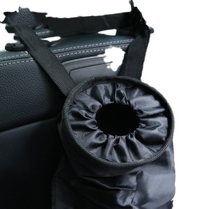 Car Seat Back Garbage Bag Black Oxford Cloth Cup Shaped Hanging For Rear Seats Interior Use - Product Image 2