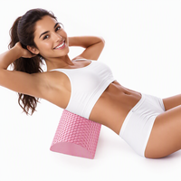 Rouleau en mousse EVA demi-cercle haute densité Vinique Fitness 180/270g pour l'entraînement d'équilibre, motif à pois, yoga, physiothérapie