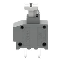 Bloque de Terminales WAGO 235-402/331-000 250V para Montaje en Riel DIN-35, Tipo PCB, con Botón Pulsador, Espaciado de Pines de 1.5mm/5/5.08mm, 2 Polos, Tipo CAGEs CLAMPs, 17.5A