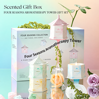 Ensemble cadeau de bougies parfumées Wishing Tower, pierre diffuseur, parfum pour mariage/anniversaire