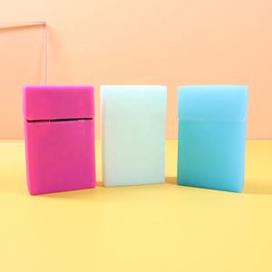 UKETA-estuche de silicona para cigarrillo, logo personalizado, resistente al agua, color suave - Product Image 3