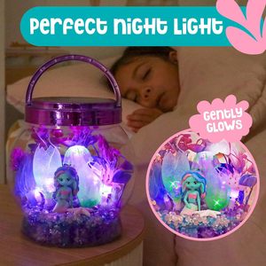 Kit de terrarium de sirène en plastique à faire soi-même pour les enfants de 5 à 13 ans, jouet éducatif, veilleuse, belle capacité créative, merveilleux contes de fées - Product Image 3