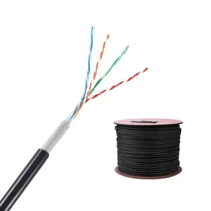 XD-1004 CE/ ROHS / CPR Cấp Giấy Chứng Nhận Ngoài Trời UTP Cat 5e Lan Cable Cho Mạng Và Máy Tính