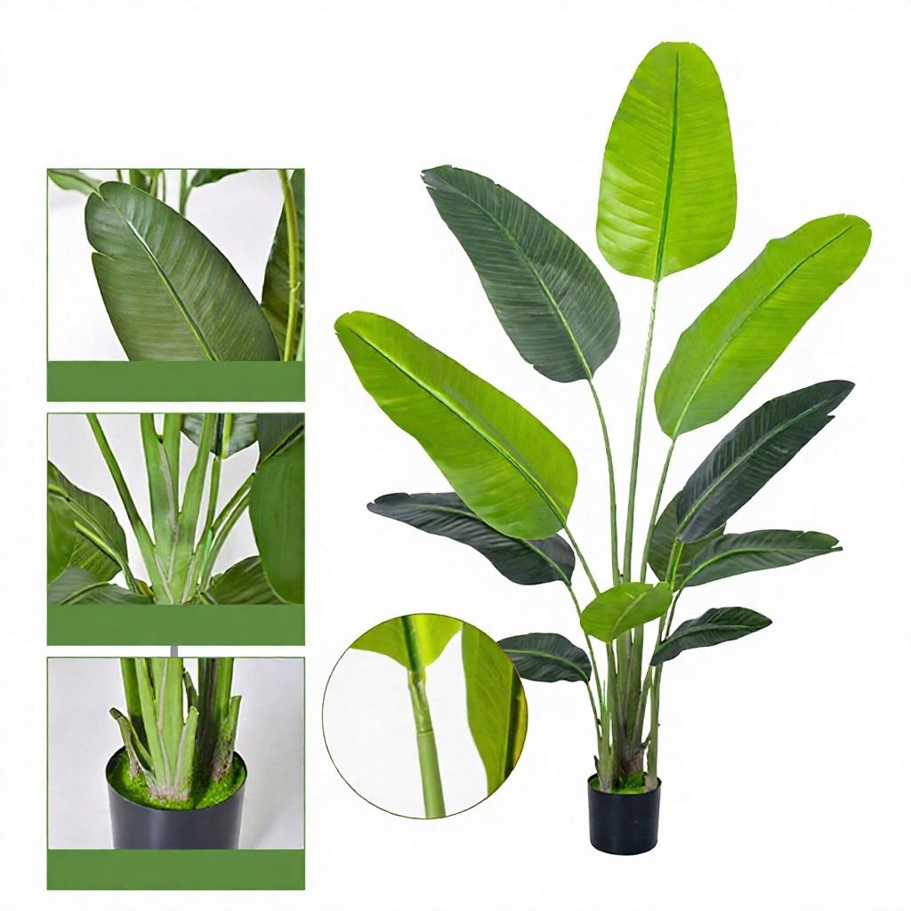 180cm traveler banana (11 leaves) green