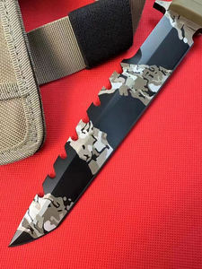 Cuchillo de Bolsillo Táctico de Acero Inoxidable Edición Limitada Dragon Totem Harpoon con Funda de Goma OEM Personalizable para Proyectos DIY - Product Image 2