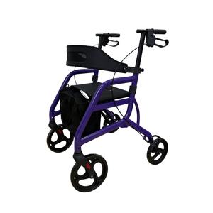 הליכון גלגלים למבוגרים עם ארבעה גלגלים, עגלת קניות, הליכון עם מושב, הליכון מתקפל - Product Image 3