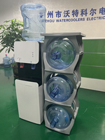 Support de bouteilles d'eau en plastique haute résistance de 5 gallons pour usage domestique, bureau ou hôpital – Présentoir de rangement pour bouteilles de 5 gallons