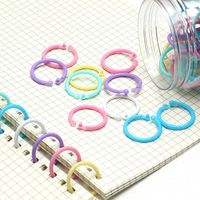 Haute ténacité 15MM 10MM plastique ouverture réservation anneau livre feuilles mobiles anneaux FlexibleMarking pour carnet bureau papier connecteur