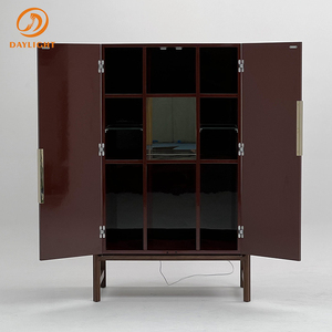 Armoire à vin moderne de luxe en acier inoxydable, casier multifonctionnel rouge pour la cuisine, marque Daylight, Vin-wc005 - Product Image 4