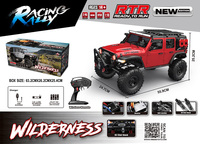 Buggies RC 4x4 RTR en métal avec batteries au lithium 2S 3S, phares LED, feux respirants, étanchéité IPX4, caoutchouc TPR, portée 100m