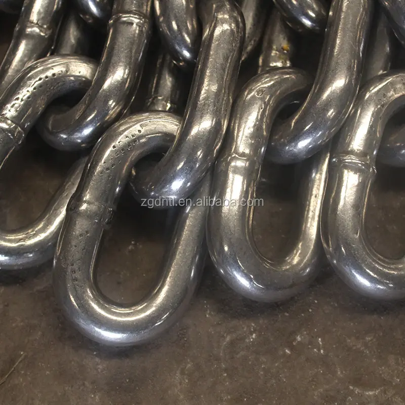 High quality Custom Different Diameter Welded Long Cuban Link 304 316 Stainless Steel Chain