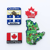 Vente en gros d'aimants de réfrigérateur en résine personnalisés de haute qualité, décoratifs, commémoratifs, du Canada, du Québec et de Montréal