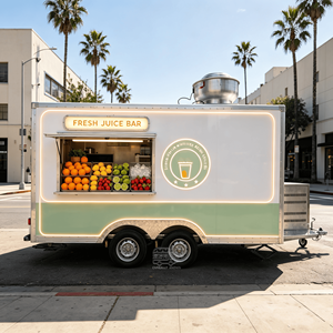 Food Truck à Bubble Tea, Remorque de Concession de Jus, Chariot Alimentaire Mobile, Food Truck Commercial avec Fenêtre de Service, Camion de Jus pour Entreprise - Product Image 6