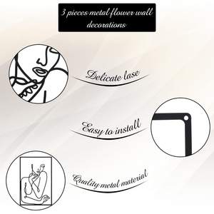 Decoración de Pared para Dormitorio Interior, Marco de Lujo PARA EL Hogar, Colgante Dorado de Metal, Arte Moderno Contemporáneo - Product Image 6