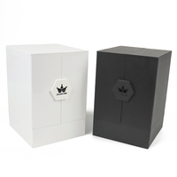 Emballage en carton rigide concepteur biodégradable bouteille de parfum oxygénateur stroge luxe double ouvert femme unique boîte cadeau en papier