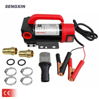 Pompa Transfer Diesel Listrik SENGXIN 12V 24V 200W Self Priming 60 L/mnt untuk Bengkel Mobil, Layanan Servis, Pasokan OEM