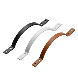 Arch-shaped Cabinet Drawer Handles Bridge Iron Die Casting <b>Black</b> White Brown Modern Minimalist Style - Product Image 5