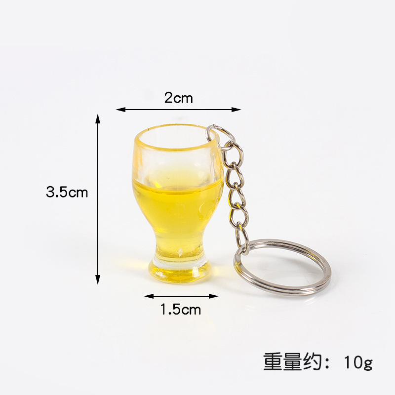 Porte-clés verre à bière taille fine