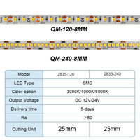 Großhandel DC12/24V LED-Streifen SMD2835 60LED/M 120LED/M 3000k 4000k 6000k 10000k ROT BLAU GRÜN LED-STREIFEN