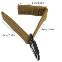 Porte-clés pour sac à dos, ceinture de service, accessoires tactiques, mousqueton EDC en métal avec boucle de sangle Molle