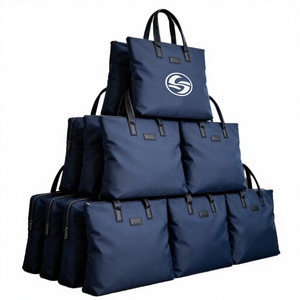 Sac d'affaires personnalisé avec logo, imperméable, en polyester Oxford, avec fermeture éclair, pour homme, bureau, voyage, cadeau, petite entreprise - Product Image 1