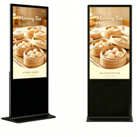 Écran tactile LCD couleur intérieur 43 50 55 pouces 1080p, affichage publicitaire numérique sur pied pour restaurant, hôtel, OEM/ODM