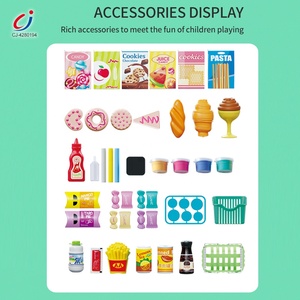 Jouet de <span class=keywords><strong>caisse</strong></span> <span class=keywords><strong>enregistreuse</strong></span> de supermarché Chengji, simulation de nourriture, jeu de supermarché pour <span class=keywords><strong>enfants</strong></span> avec lumière et son - Product Image 3
