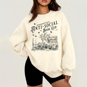 Pull molletonné oversize pour femme, chaud et décontracté, coupe ample, col rond, tendance, vente en gros - Product Image 1