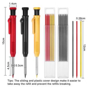 2.8mm Solid Carpenter Pencil Set Deep Hole Mechanical Pencil for Construction Woodworking Mark Scrips Carpenter Tool - Product Image 2