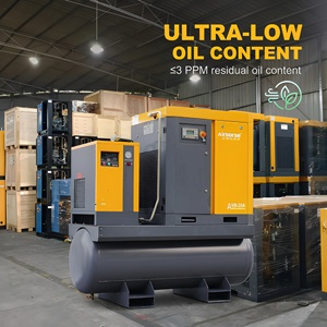 <span class=keywords><strong>Compresor</strong></span> de Aire Industrial 4 en 1 de Tornillo de 5.5 Kw 7.5 <span class=keywords><strong>HP</strong></span> 7.5KW 10HP con Tanque de 300 500l 1000 <span class=keywords><strong>Litros</strong></span> 15KW 20HP 22KW 30HP - Product Image 4