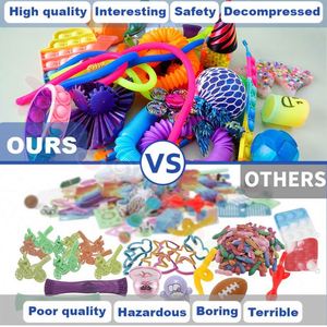 42 Mini Juguetes Sensoriales Antiestrés de Cubitos de Hielo, Recompensas para el Aula, Alivio de la Ansiedad y el Estrés para Niños, Novedad - Product Image 3