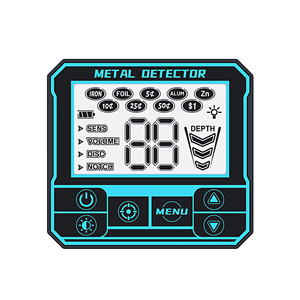 Détecteur de métaux portable à main, bobine de recherche de 30 cm, en plastique noir, pour adultes, recherche de trésors en extérieur GT887 - Product Image 2