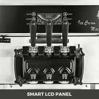 Paniek Kopen 2 + 1 Smaken Draagbare Softijs Machine Commercial