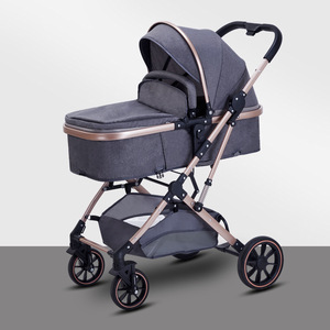 Luxe <span class=keywords><strong>3</strong></span> en <span class=keywords><strong>1</strong></span> bébé siège <span class=keywords><strong>auto</strong></span> poussette ensemble pliable coton poussette landau pour voyage pour nouveau-nés et tout-petits - Product Image 4