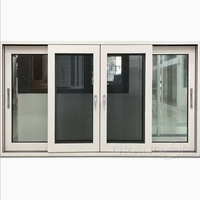 Nouvelle conception de fenêtres et de portes en PVC imperméables, fenêtre coulissante à double vitrage en PVC avec stores intégrés