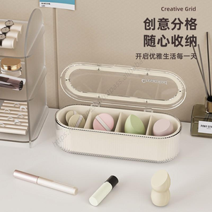 Organizador de Maquillaje Acrílico Moderno Proins al por Mayor, Caja de Almacenamiento de Cosméticos Transparente con Tapa para Escritorio - Product Image 3