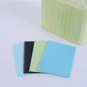 Bavoirs dentaires en gros, prix compétitif, bavoirs dentaires médicaux imprimés sur mesure, rouleaux de bavoirs dentaires jetables imperméables avec attaches - Product Image 6