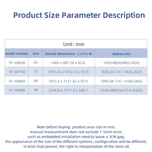 Écran plat interactif intelligent 4k de 75 pouces avec écran tactile Lcd Wifi pour l'enseignement - Product Image 3