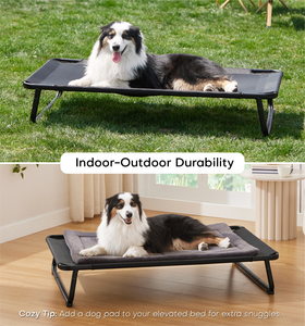 Magazzino per cani esterni sopraelevati per cani di grossa taglia, <span class=keywords><strong>amaca</strong></span> in rete lavabile, - Product Image 2