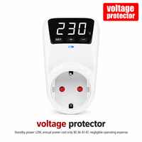 Protector de Voltaje de Alta Resistencia de 16A para Hogar y Oficina - Protector de Sobrevoltaje/Bajo Voltaje con Pantalla Digital y Sistema de Reinicio Automático Preciso