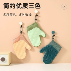 Gants de toilettage pour animaux de compagnie, massage double face pour chats et chiens, tissu d'épilation, matériau Tpr, rose, vert clair, bleu foncé - Product Image 1