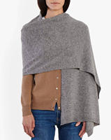 Écharpe châle en cachemire et laine pour femme, maxi, personnalisée, unie, tricotée, pour l'hiver