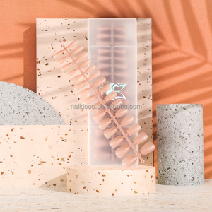 Appuyez sur les ongles court cercueil/carré <span class=keywords><strong>faux</strong></span> ongles rose nacré mat <span class=keywords><strong>faux</strong></span> ongles Art pour femmes et filles 6 couleurs - Product Image 6