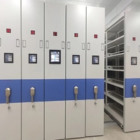 Système de stockage de compacteur de fichiers électriques automatiques à haute densité étagère de bibliothèque mobile moderne entrepôt de banque réglable mobile