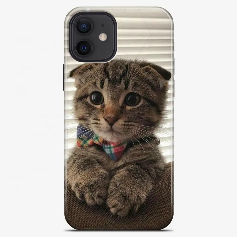 Capinha de celular 3D para celular celular com logotipo personalizado para iphone 15 14 13 Pro Max capas de telefone fofas gatinho