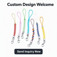 En gros, accessoires de quincaillerie pour téléphone portable en rayonne : cordon tressé, breloque de Noël animal plaquée, pendentif DIY